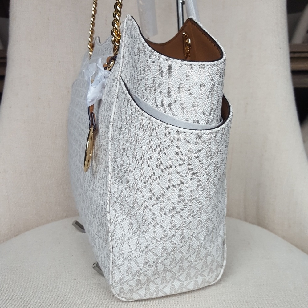 SOLD OUT NWT Michael Kors LG Chain shoulder Bag - Picture 4 of 7